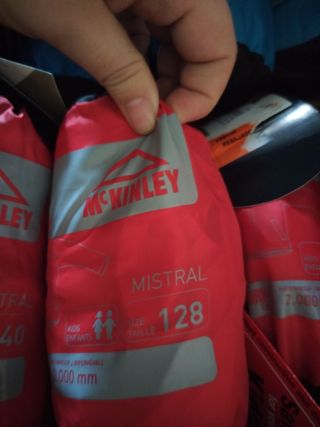 Chubasquero McKinley Mistral Talla 128 Rojo