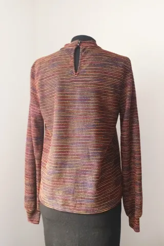 Jersey fino metalizado mujer