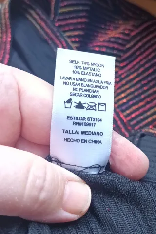 Jersey fino metalizado mujer