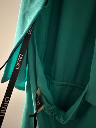 Vestito Liu Jo lungo verde con scollatura posterio