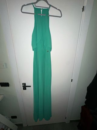 Vestito Liu Jo lungo verde con scollatura posterio