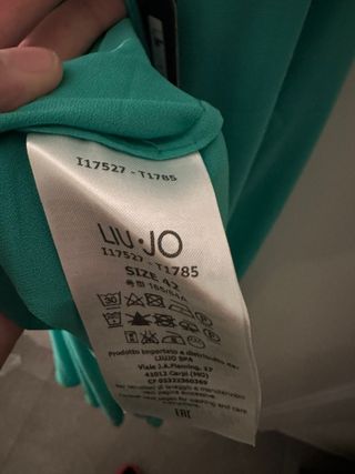 Vestito Liu Jo lungo verde con scollatura posterio