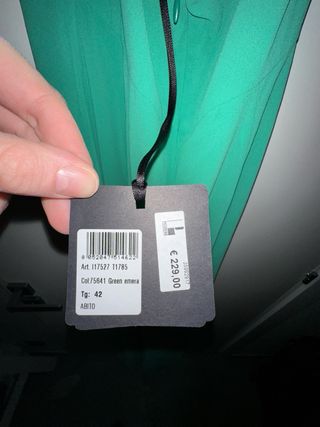 Vestito Liu Jo lungo verde con scollatura posterio