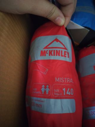 Chubasquero McKinley Talla 10 Rojo