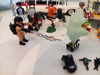 Playmobil Cazafantasmas: Coche y Figuras