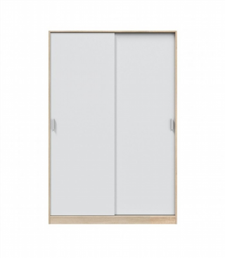 Armario 120x200x50cm Puertas Correderas. Blanco y