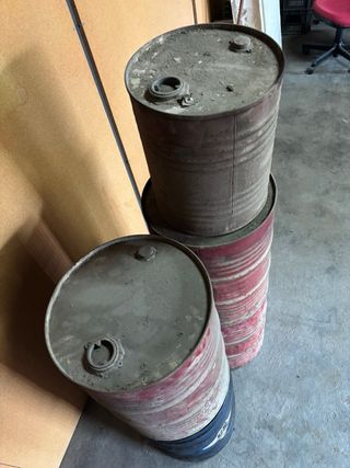 Bidones metálicos vintage (Set de 5)