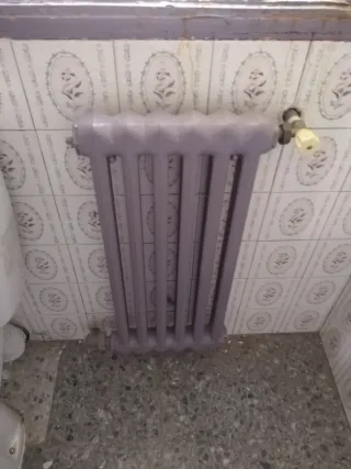 6 radiadores  de hierro fundido de diferentes medi