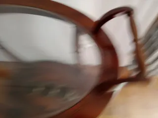 Carrito bar de  madera marquetería con ruedas