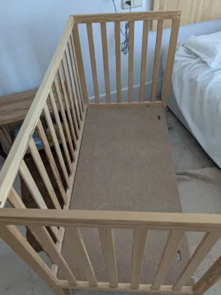 Cuna de madera ikea 60x120 (con o sin colchón)