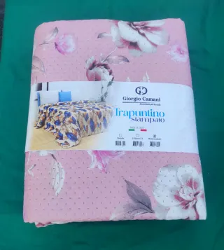 Trapuntino Matrimoniale primaverile Made in Italy