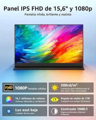 Monitor Portátil YODOIT 15.6 Full HD HDR