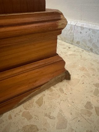 Mesa centro madera y cristal