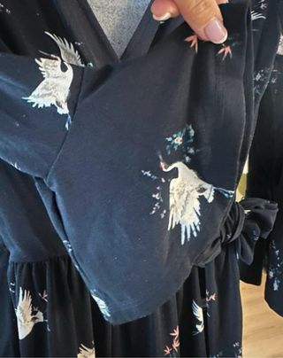 Mono Bershka estampado aves