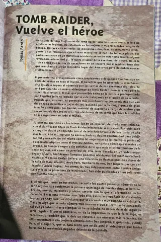 Cómic Tom Raider