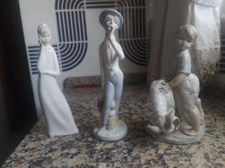 7 figuras porcelana, 2 Lladro