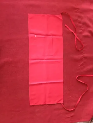 Grembiule da cameriere rosso