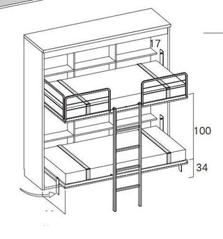 COMPOSICIÓN DE LITERA ABATIBLE RMBO
