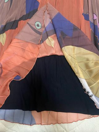 Gonna lunga Desigual fantasia astratta