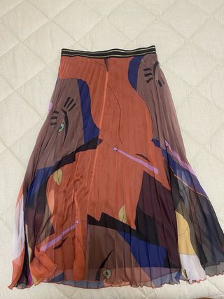 Gonna lunga Desigual fantasia astratta