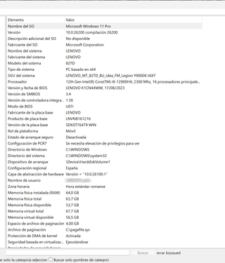Portátil Lenovo LEGION Y9000K