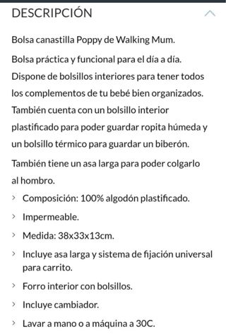 Bolso para carrito de bebé nuevo