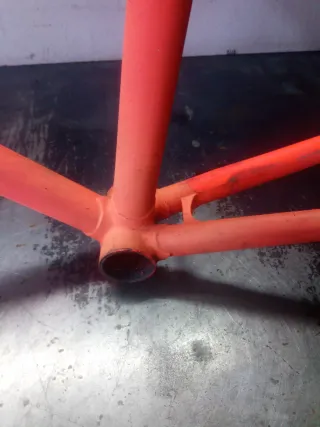 Cuadro Bicicleta Carretera Vintage Naranja