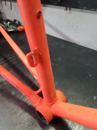 Cuadro Bicicleta Carretera Vintage Naranja