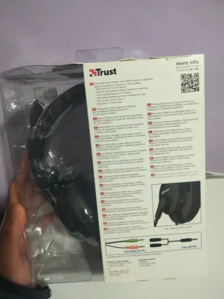 Auriculares Trust COMO Negro