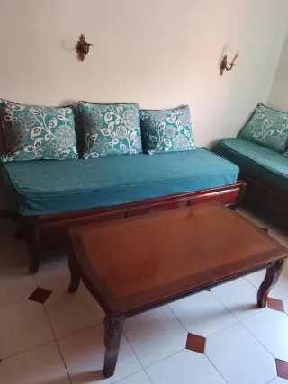 Salón Árabe Marrón y Turquesa