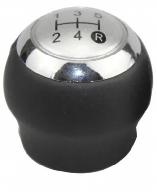 Pomo palanca cambios Toyota 5 vel. silver