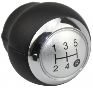 Pomo palanca cambios Toyota 5 vel. silver