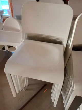 10 Sillas Blancas para exterior