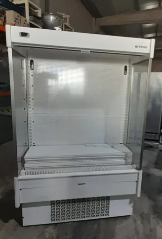 Nevera expositora blanca