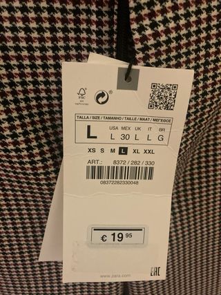 Zara Legging Hi-Rise Talla L