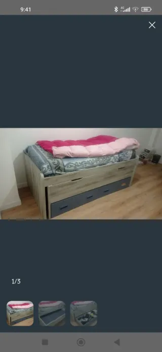 Cama nido con cajones