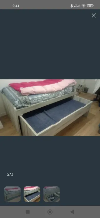 Cama nido con cajones