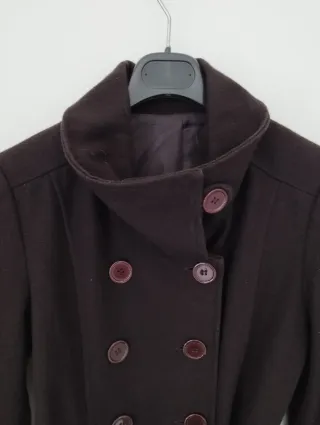 Cappotto corto lana marrone tg.M