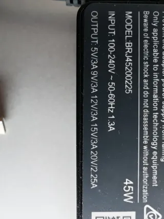 Cargador USB-C 45W Portátil, ipad, móviles