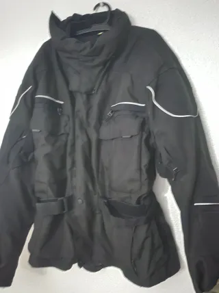 Chaqueta moto invierno impermeable doble forro L