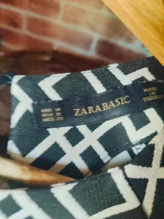 Vestido corto Zara estampado,