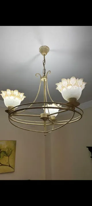 Lámparas de mesa y techo vintage