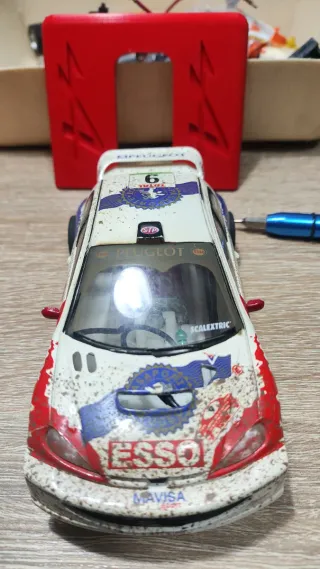 Coche Scalextric Peugeot 206 WRC Proyecto.