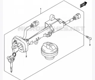 Cerradura Suzuki Burgman