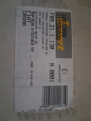 FIAT CROMA. PILOTO DELANTERO DERECHO.