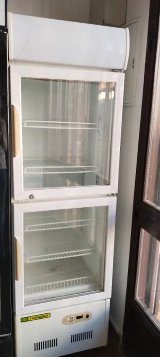 Nevera puertas cristal