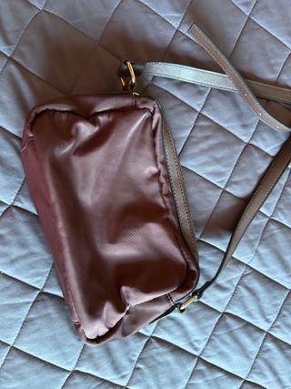 Bolso Nylon Tonos Marrones Mujer Cremallera