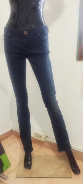 Jeans skinny Lee donna blu