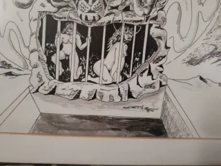 Cuadro terror cómic