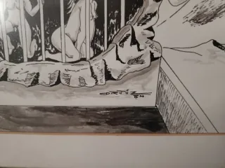 Cuadro terror cómic